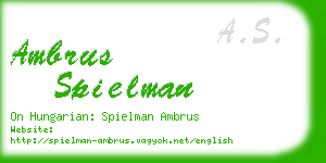 ambrus spielman business card
